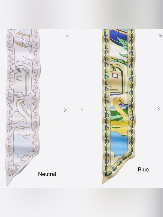 Tory Burch Accessories - Tory Burch THE POOL RIBBON TIE - 100% silk